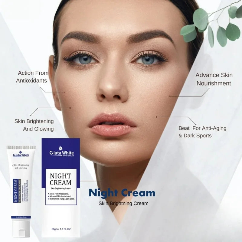 Gluta White Night Cream Tube